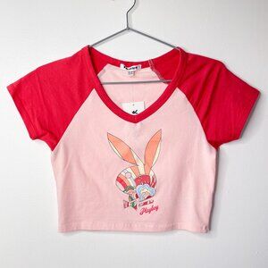 NWT PLAYBOY T-Shirt Pink Red Size Small